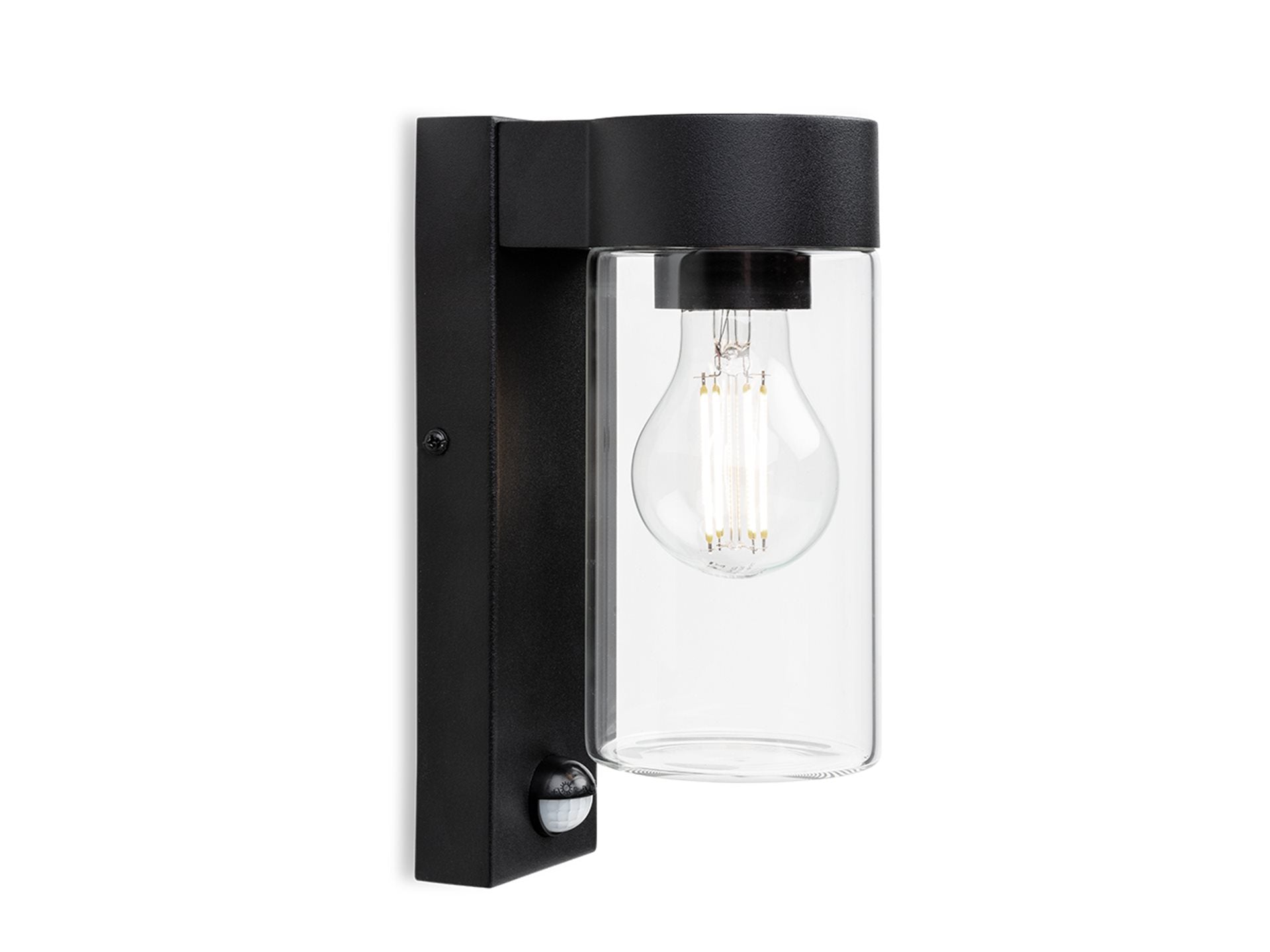 Zara Wall Light with PIR- Black