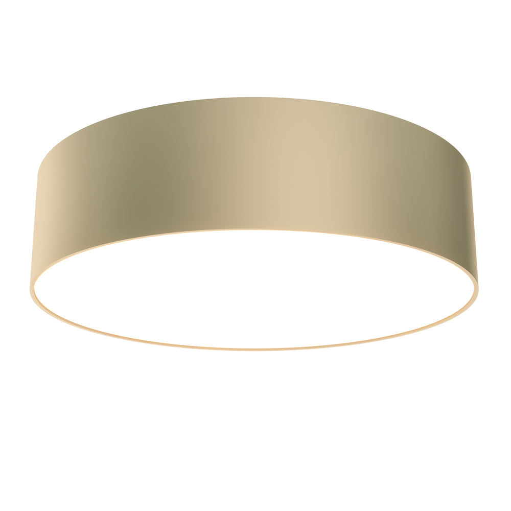 Zon LED Flush Ceiling Light - White/Black Finish