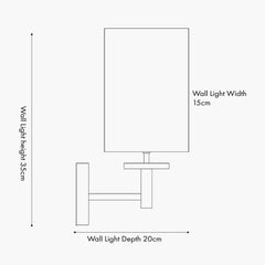 Bonham Wall Light - Wood & Silver