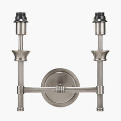 Salvatore Antique Silver Double Wall Light - Various Shades
