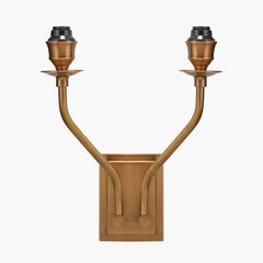 Tatiana Antique Brass Double Wall Light - Various Shades