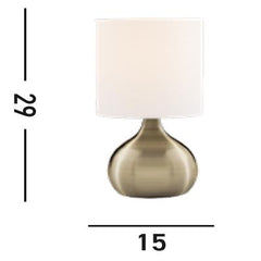 Touch Large Table Lamp - Brass/Silver