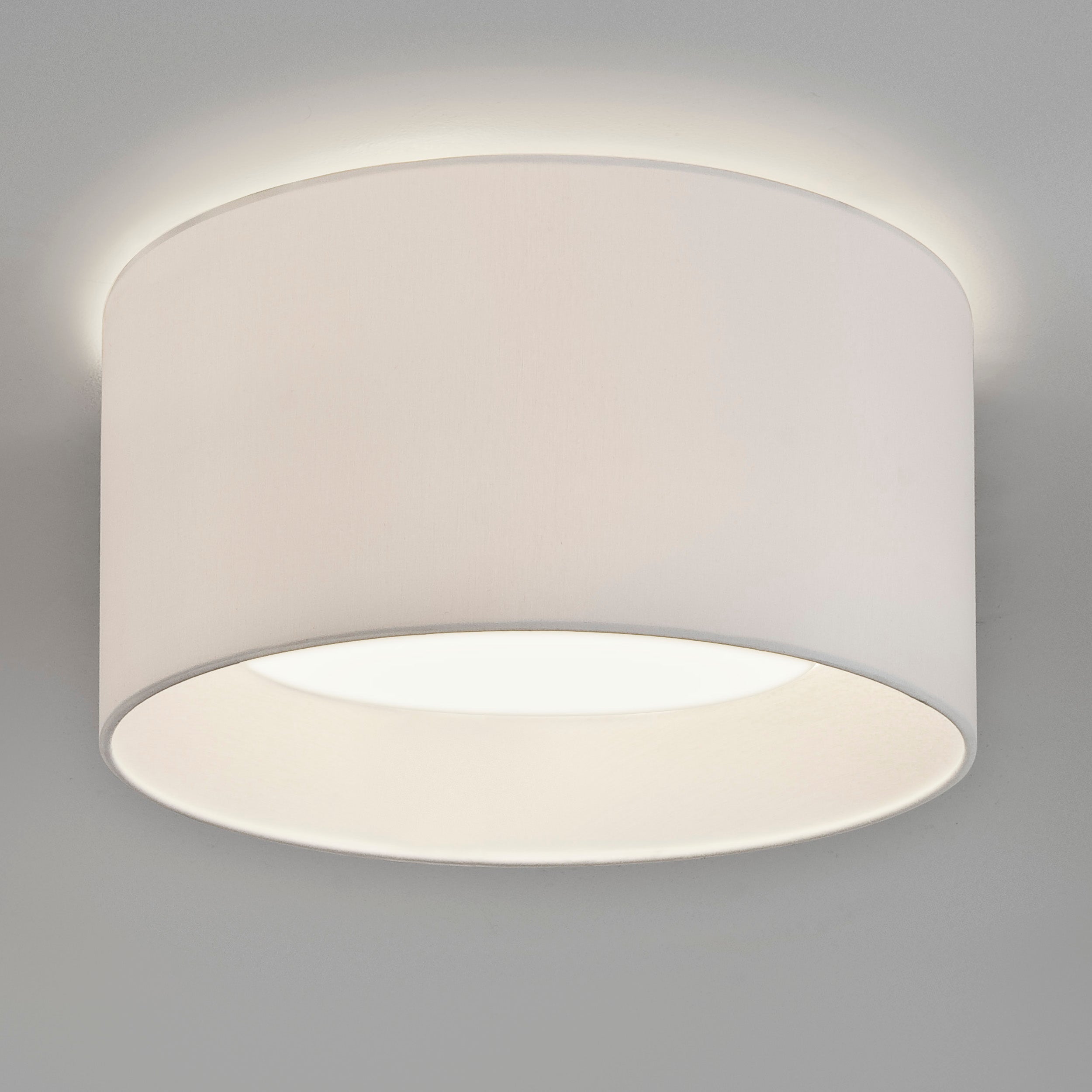 Bevel Round 450/600 Shade- Oyester/White Finish