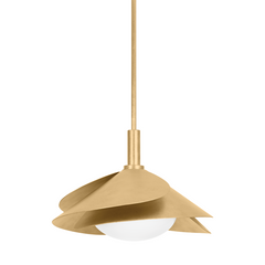 Brookhaven 1Lt Pendant - Vintage Gold Leaf