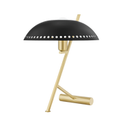 Landis 1Lt Table Lamp - Brass & Black