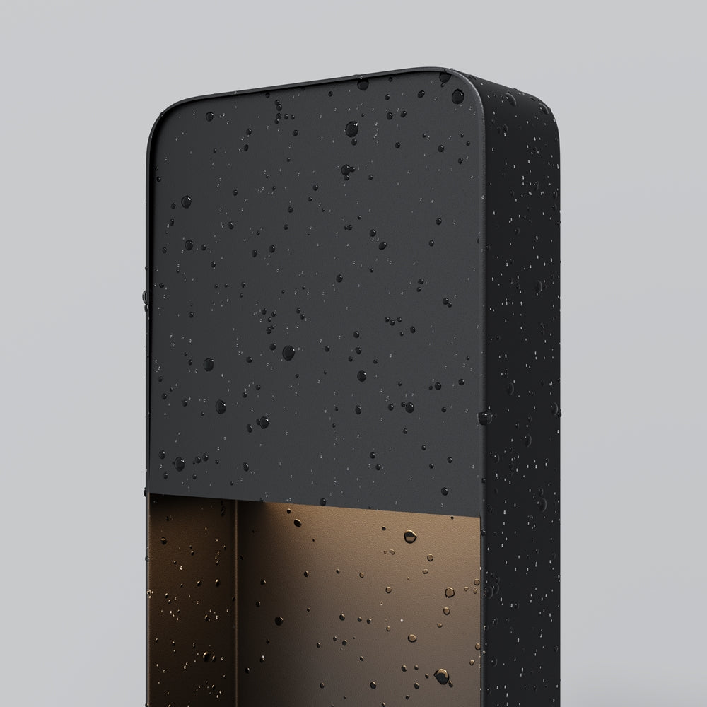 Porte Landscape LED Bollards lighting- Black/ Wood Finish
