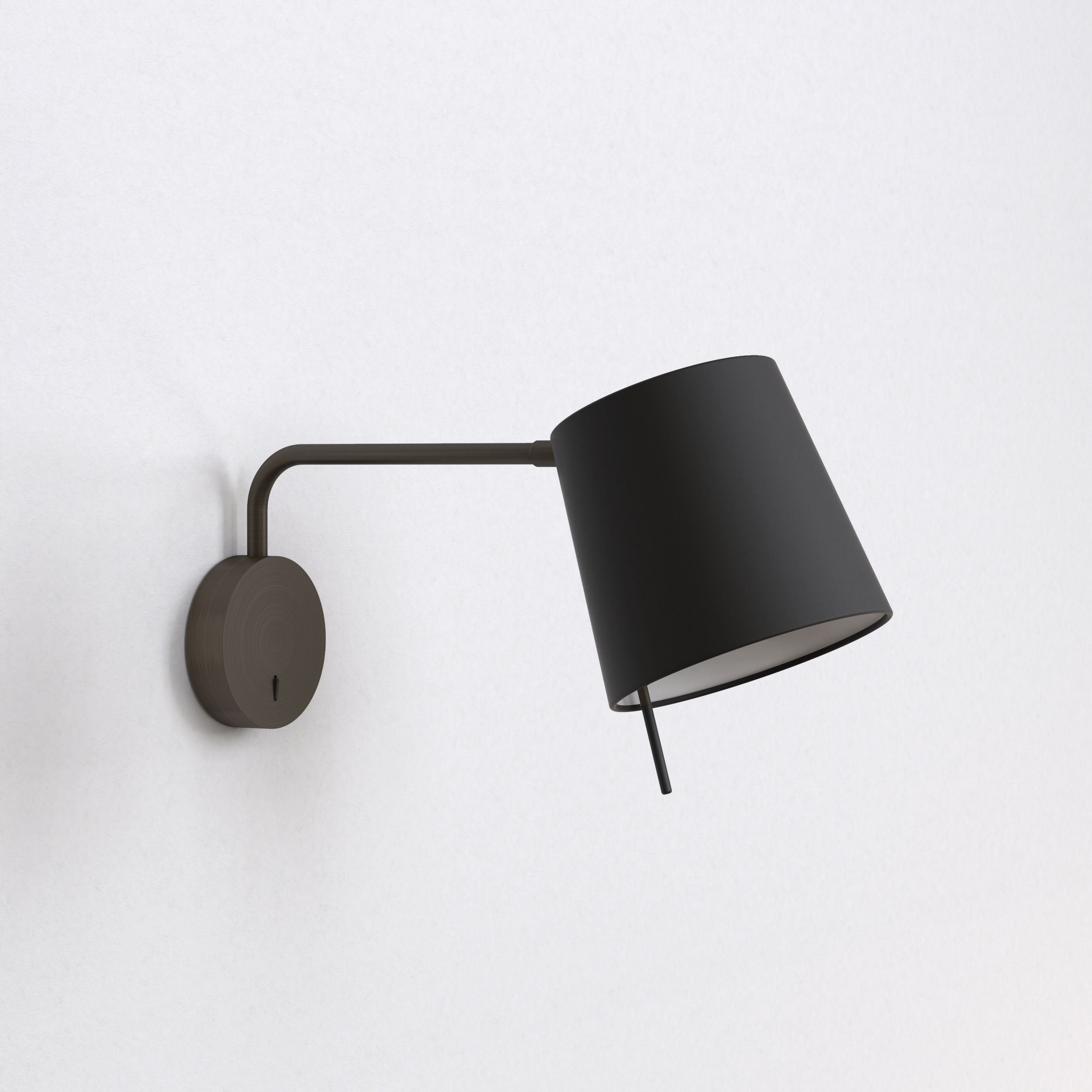 Mitsu Swing Arm Wall Light- Matt Nickel/Bronze