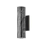Predock 2Lt Wall Sconce - Black Marble
