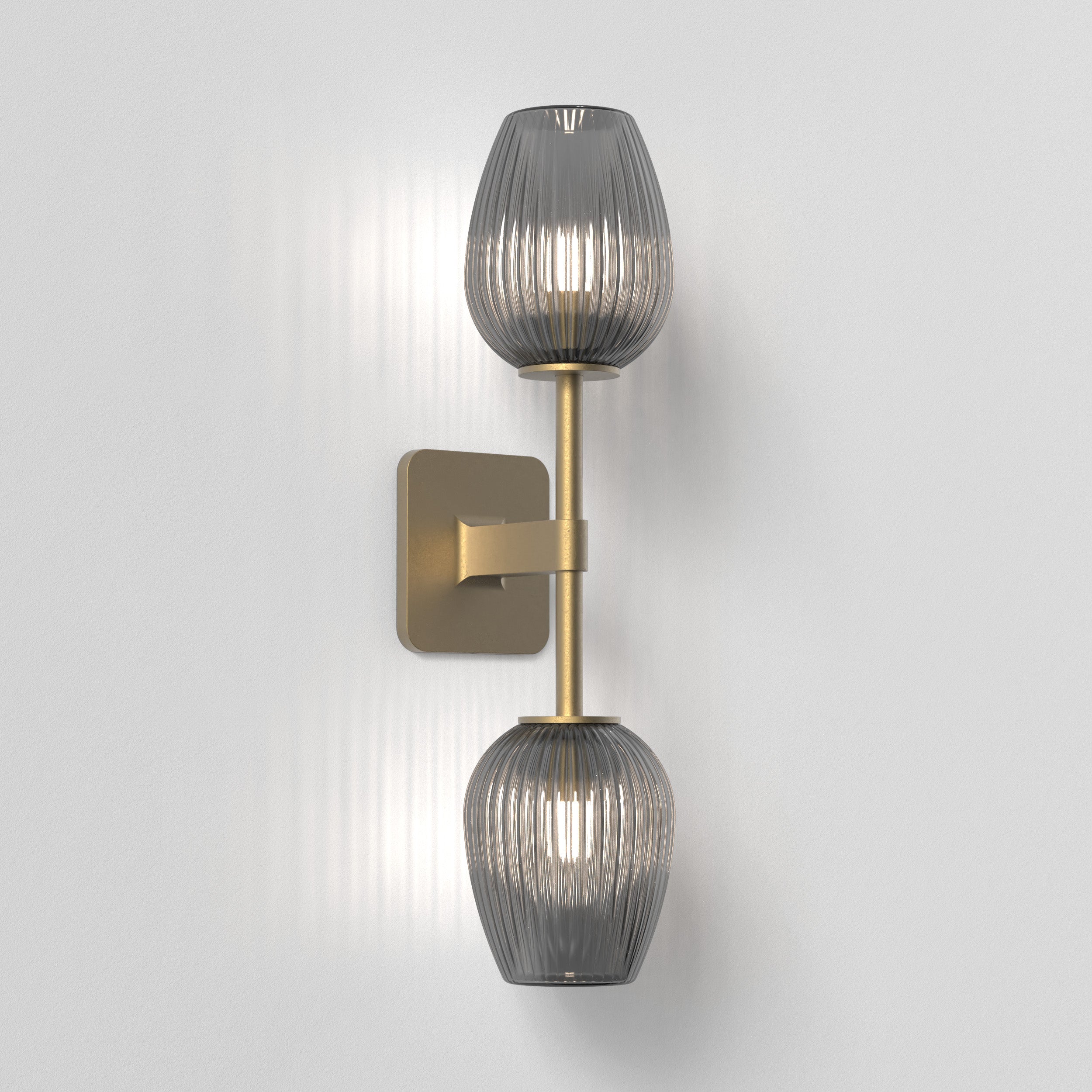 Tacoma Tulip Ribbed Glass