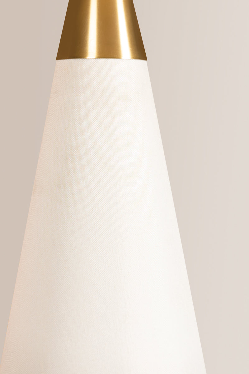 Jen 1Lt Table Lamp - Brass & Cream