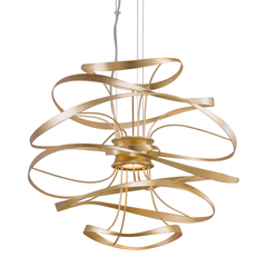 Calligraphy LED Pendant - Gold Leaf