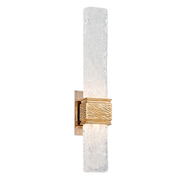 Freeze 2Lt Wall Sconce - Venetian Glass & Brass