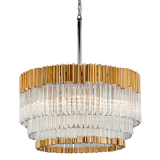 Charisma 8Lt Crystal Chandelier - Gold Leaf