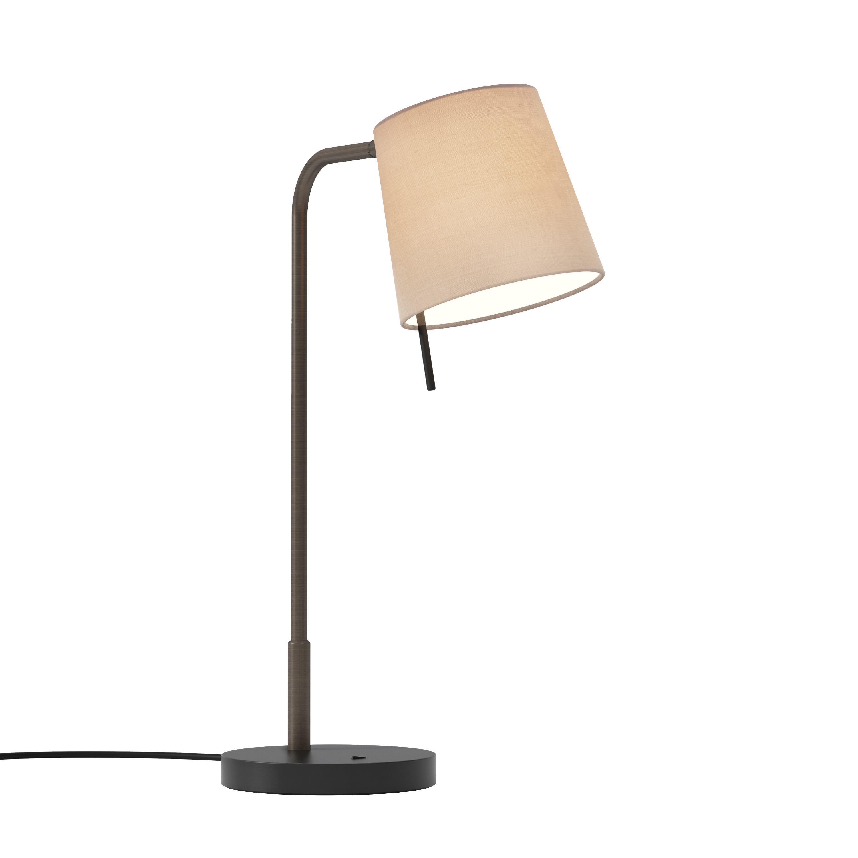 Mitsu Table Lamp- Matt Nickel/ Bronze