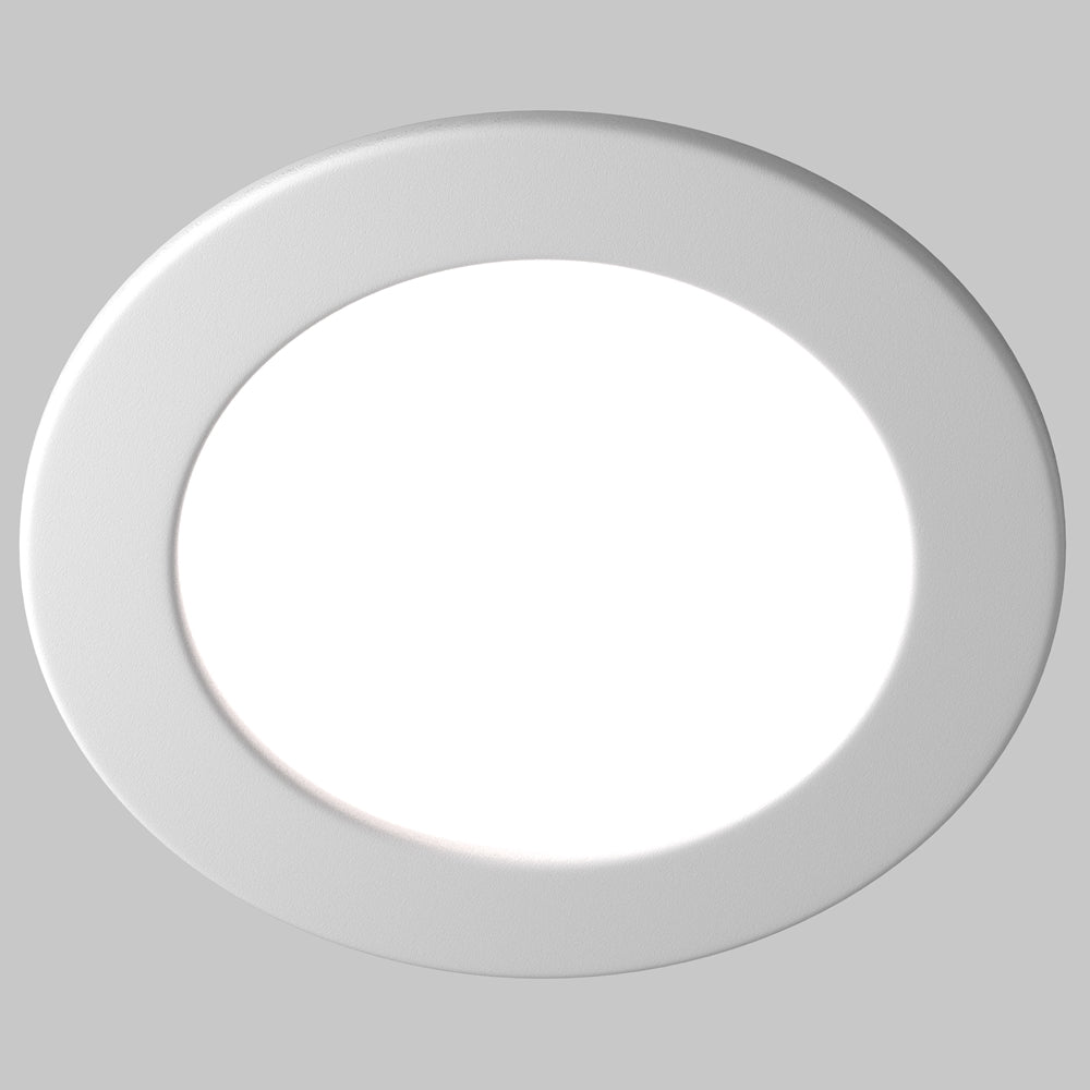 Stockton LED Flush Recessed Ceiling Light- White Finish IP44