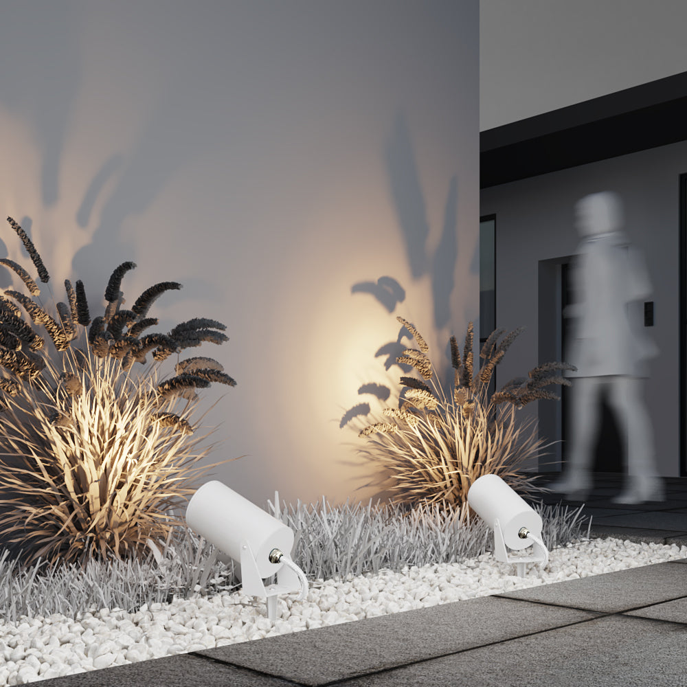 Bern Ground Spotlights/ Spike Lights IP65- Black/White Finishes
