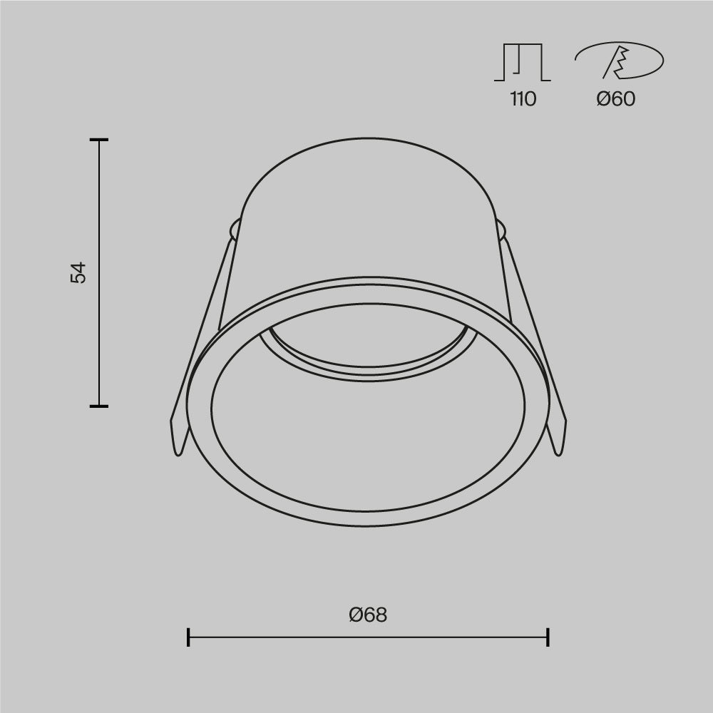Reif Recessed Downlight- Various Finishes