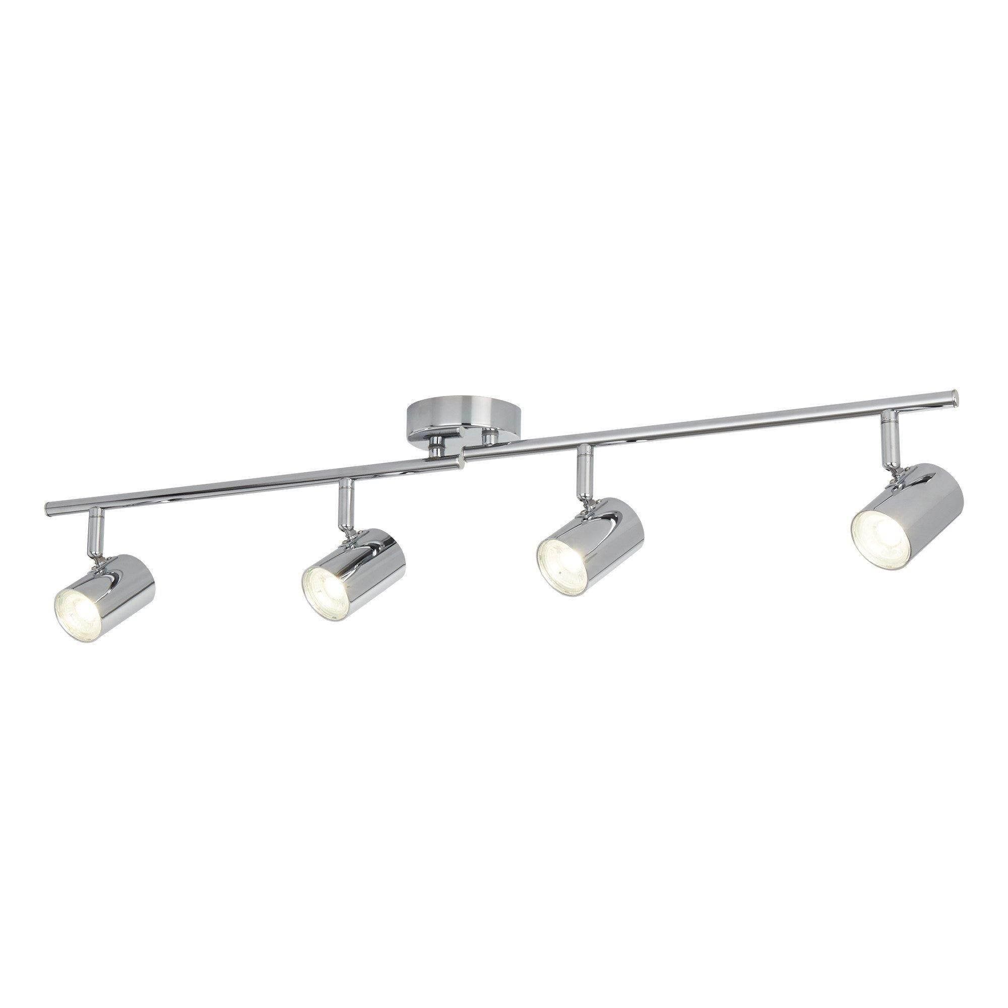 4 LIGHT CYLINDER HEAD SPOT BAR, CHROME - Cusack Lighting