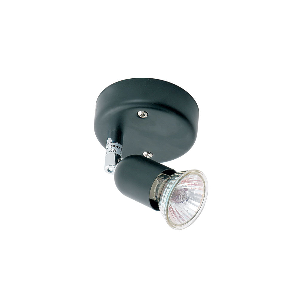 Bas 1Lt Ceiling/Wall Spotlight - Black/White