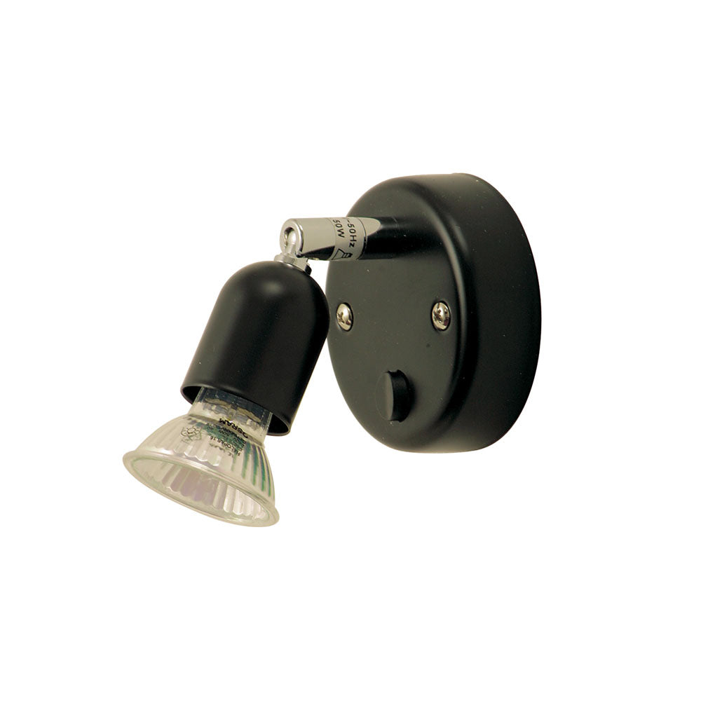 Bas 1Lt Ceiling/Wall Spotlight - Black/White