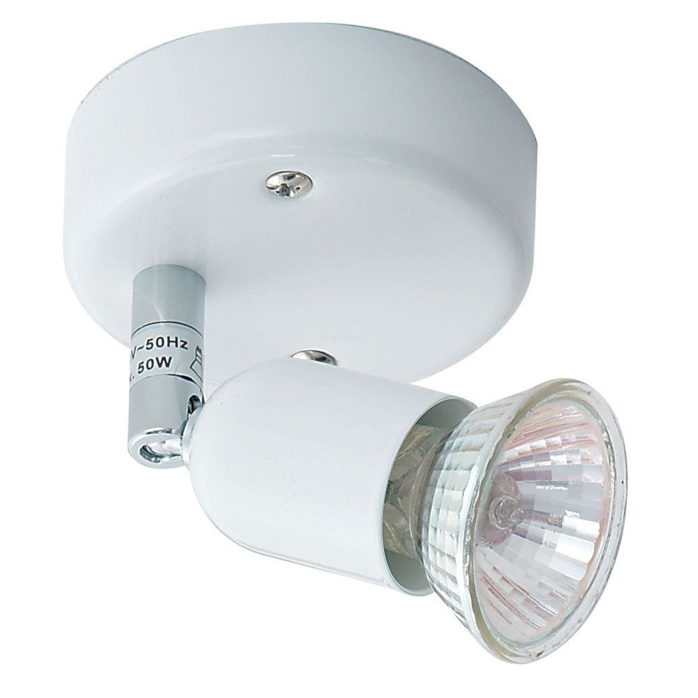 Bas 1Lt Ceiling/Wall Spotlight - Black/White