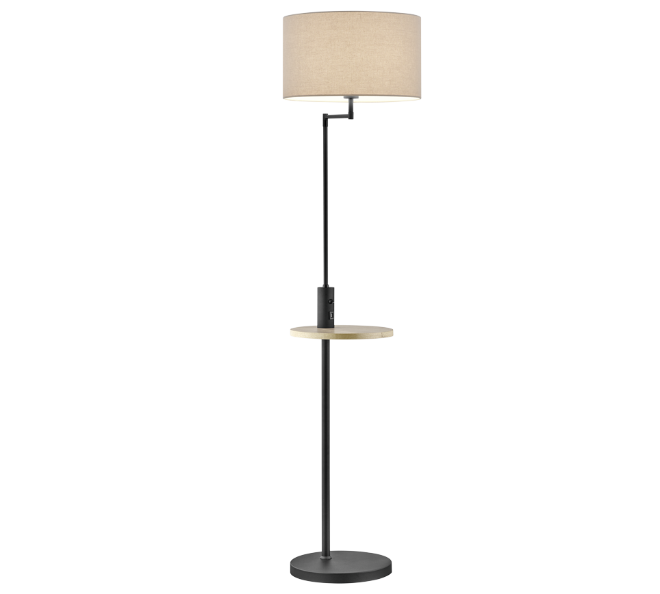 Claas Classic Floor Lamp - Nickel/Black