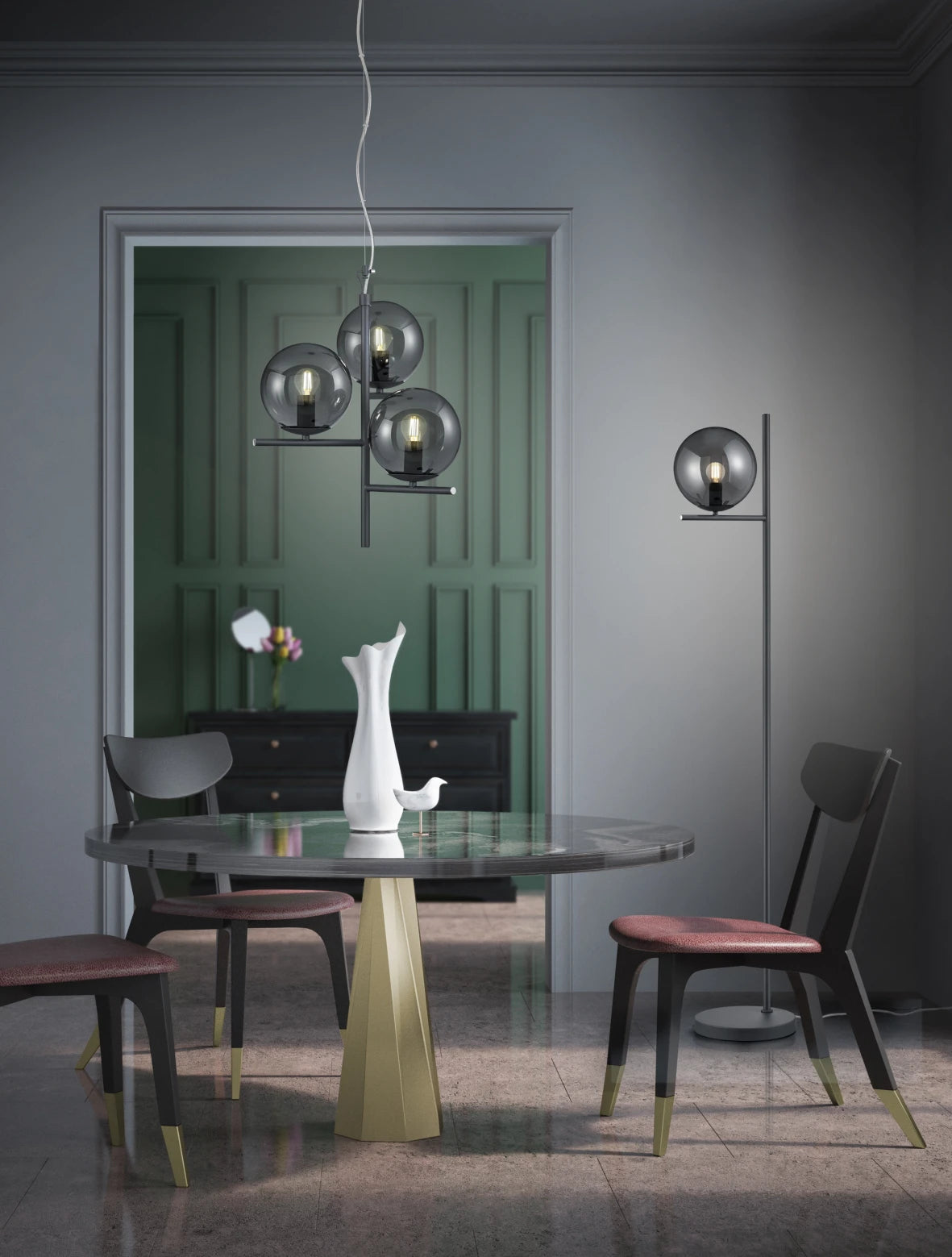 Pure Modern Floor Lamp - Various Colours
