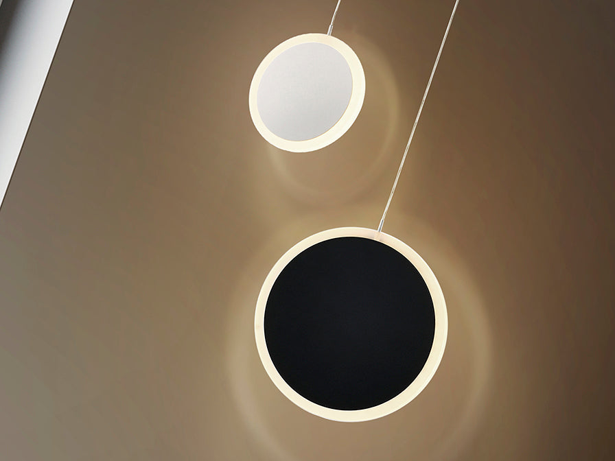 Duo - Lamp 2L White-Black Ip20 Integrated Led