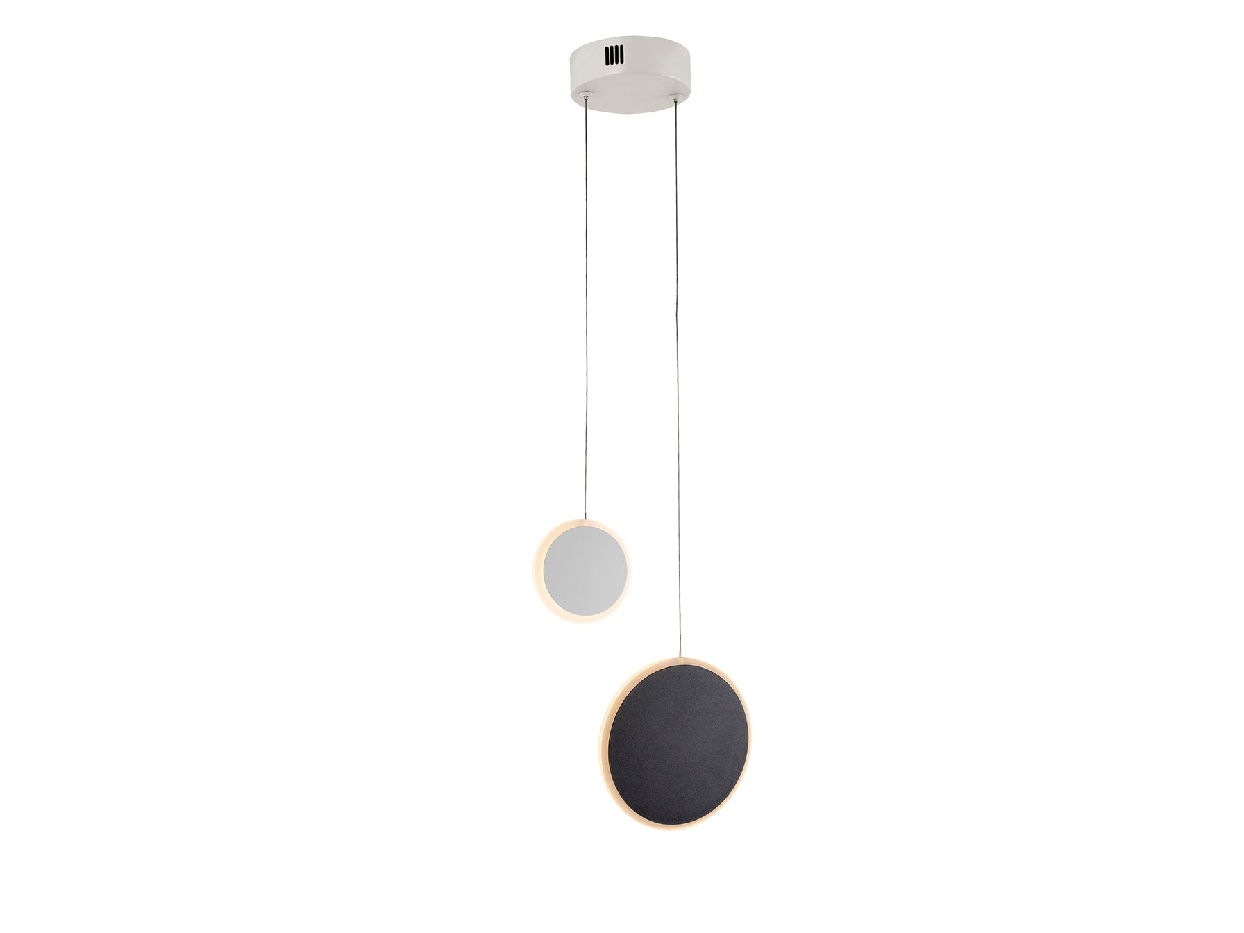 Duo - Lamp 2L White-Black Ip20 Integrated Led