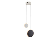 Duo - Lamp 2L White-Black Ip20 Integrated Led