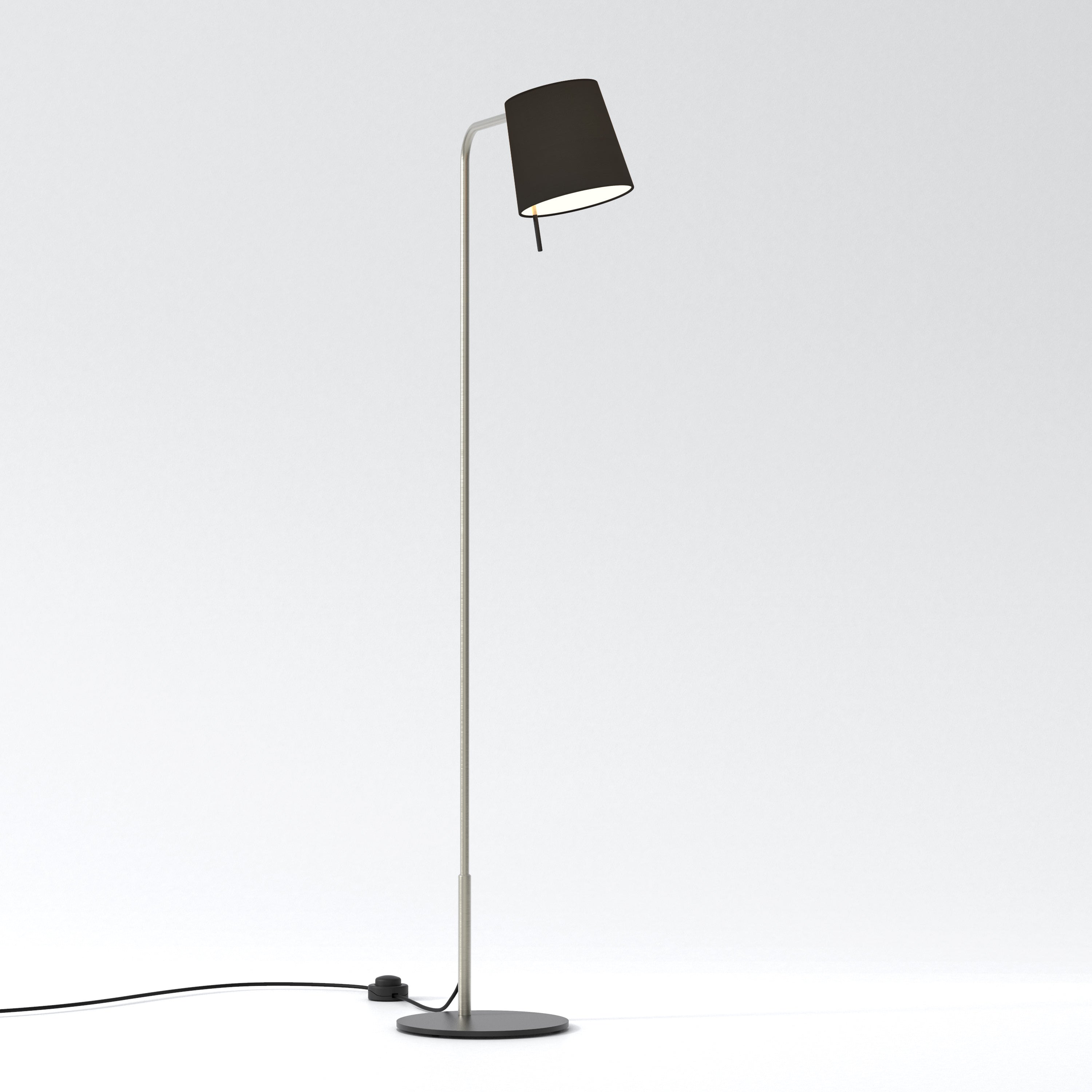 Mitsu Floor Lamp- Matt Nickel/ Bronze