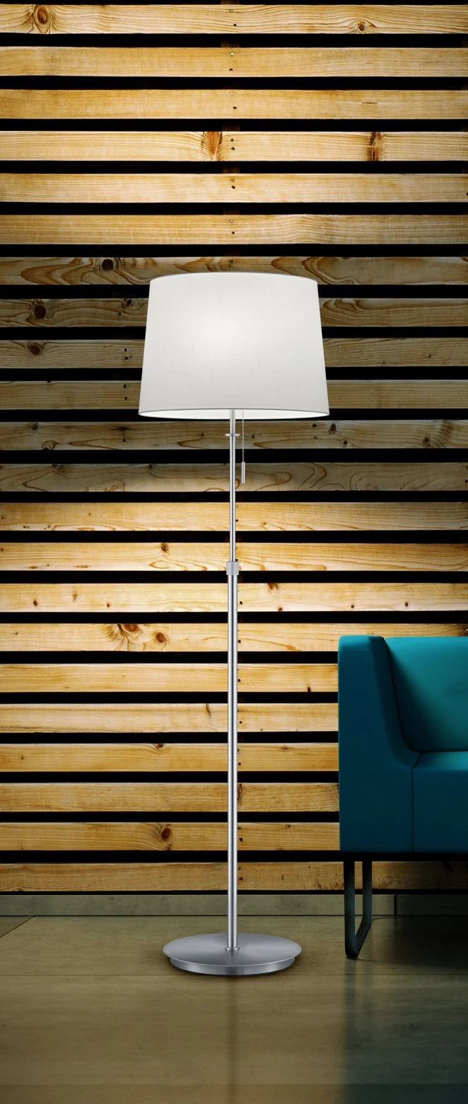 Lyon Classic Floor Lamp - Nickel/Brass