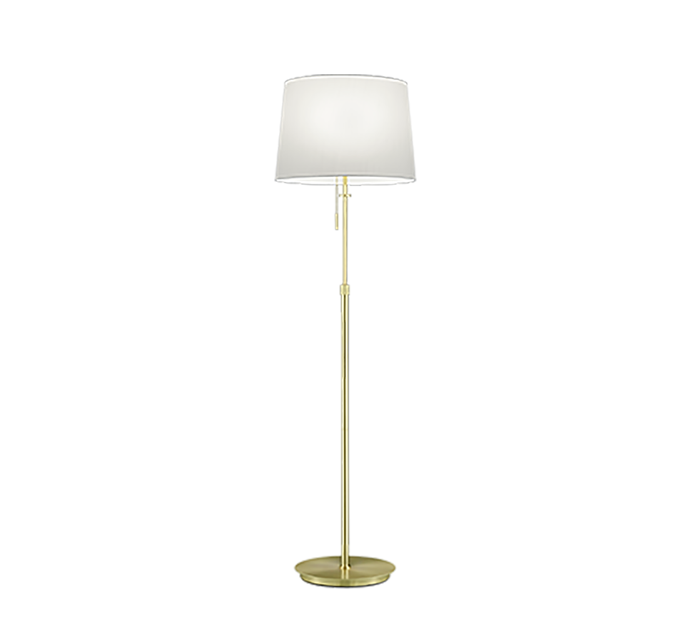Lyon Classic Floor Lamp - Nickel/Brass
