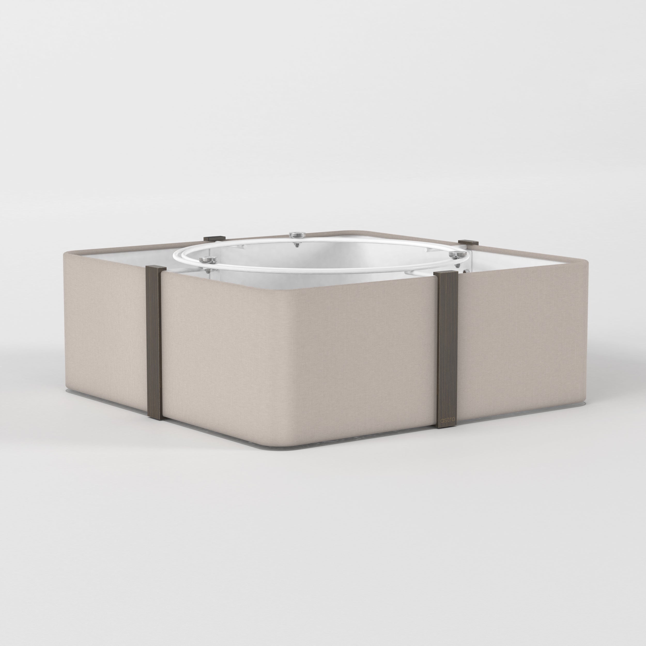 Elba Square 350/500 Shade- White/ Putty Finishes