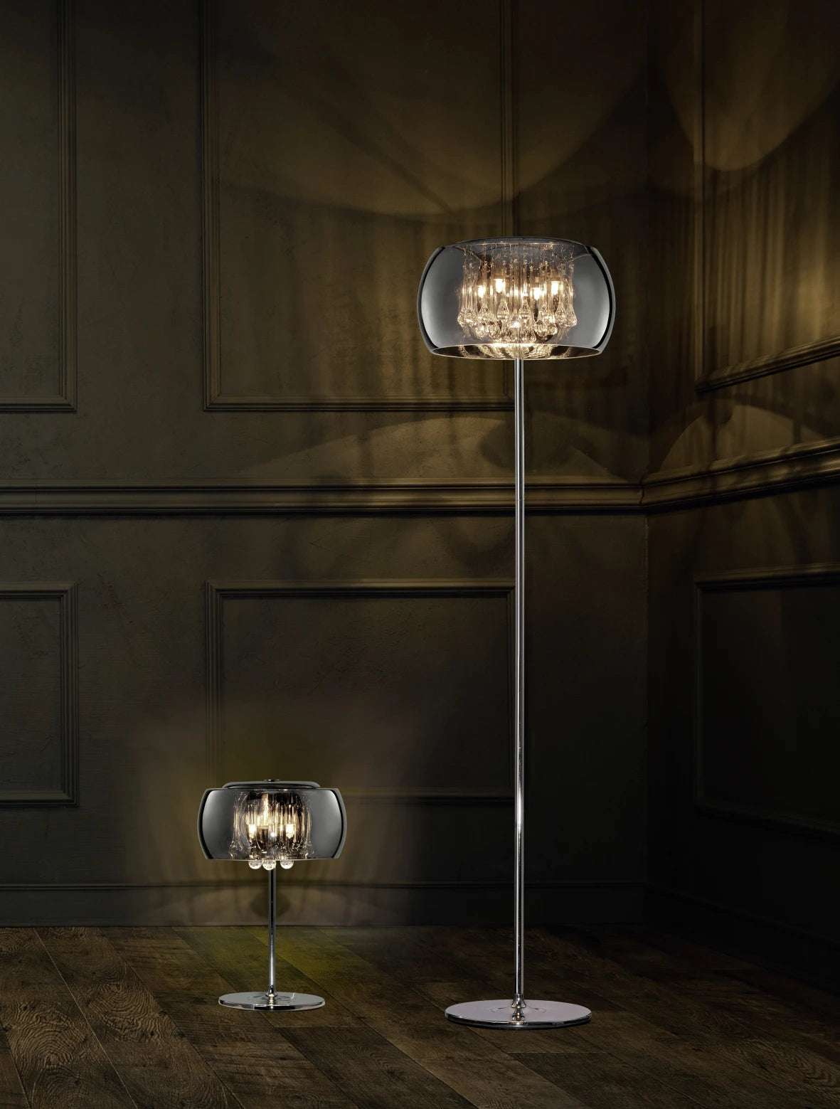 Vapore Crystal Floor Lamp