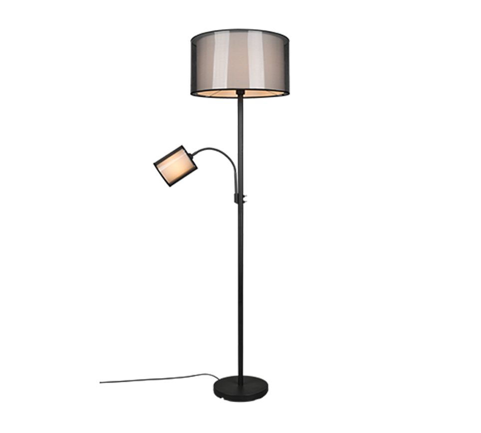 Burton Task/Reading Floor Lamp - Black