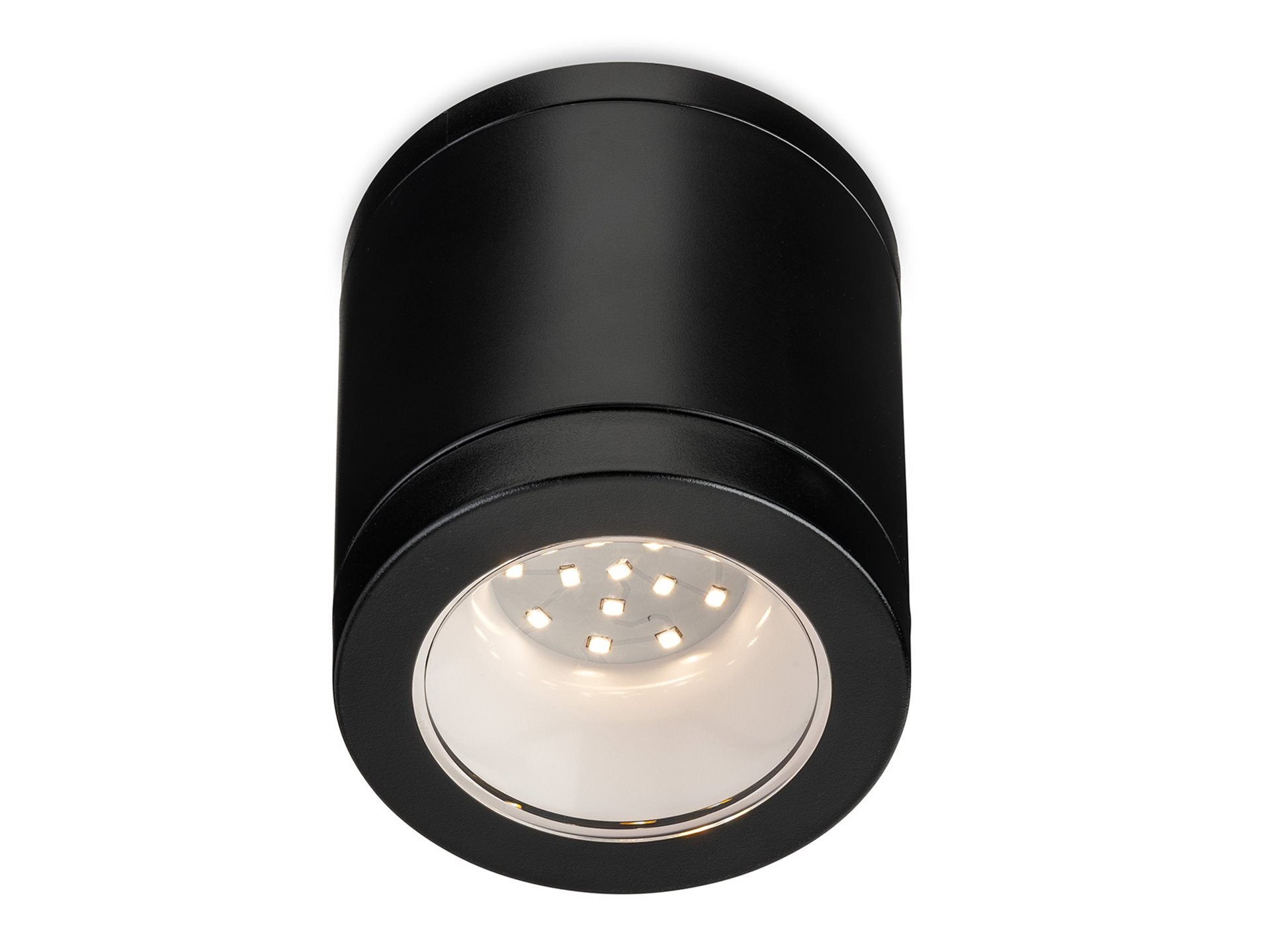 Max LED Resin Flush Ceiling Fitting- Black/ White
