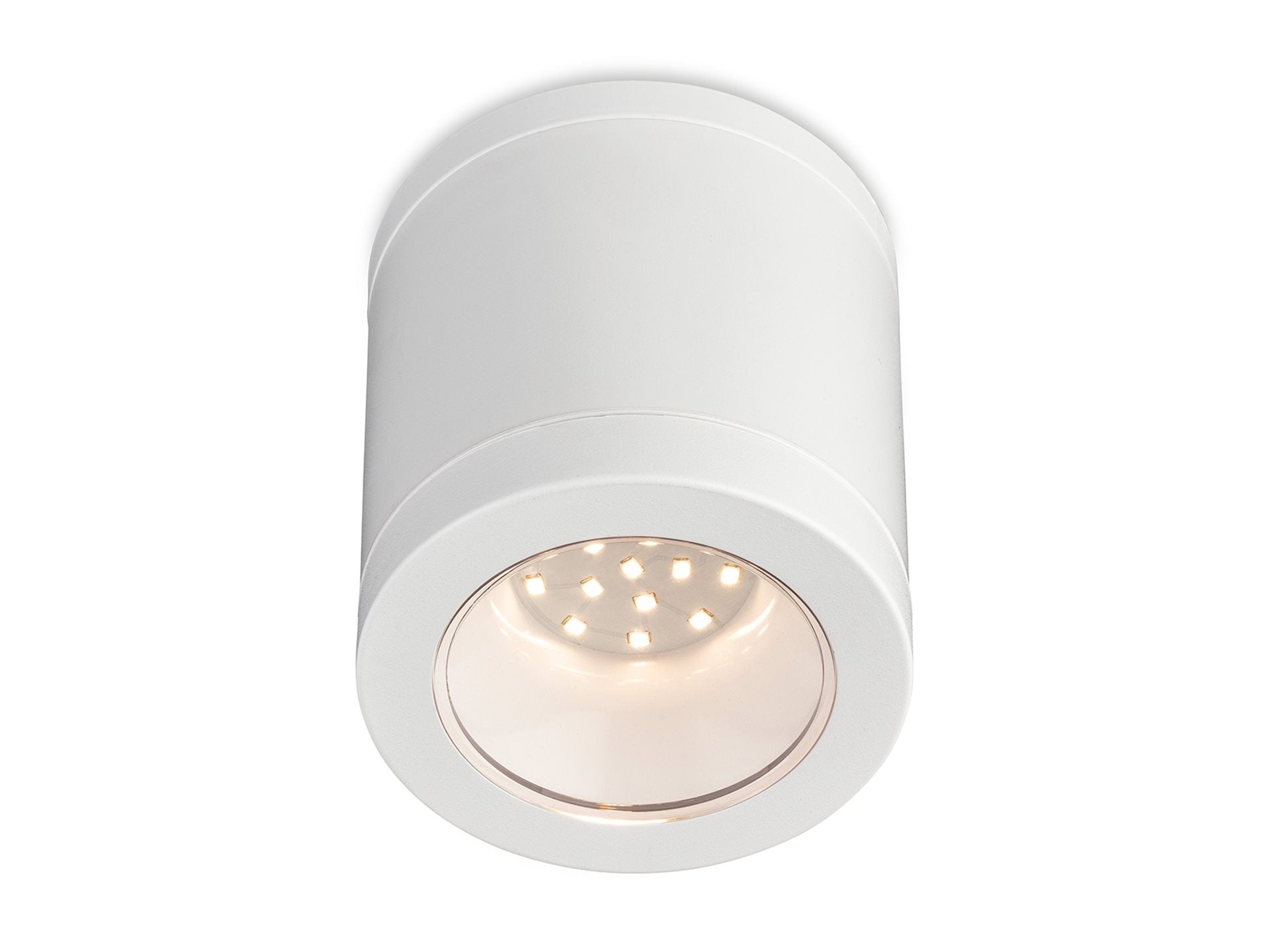 Max LED Resin Flush Ceiling Fitting- Black/ White