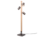 Marley Modern LED Floor Lamp - Nickel/Black