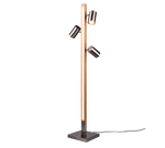 Marley Modern LED Floor Lamp - Nickel/Black