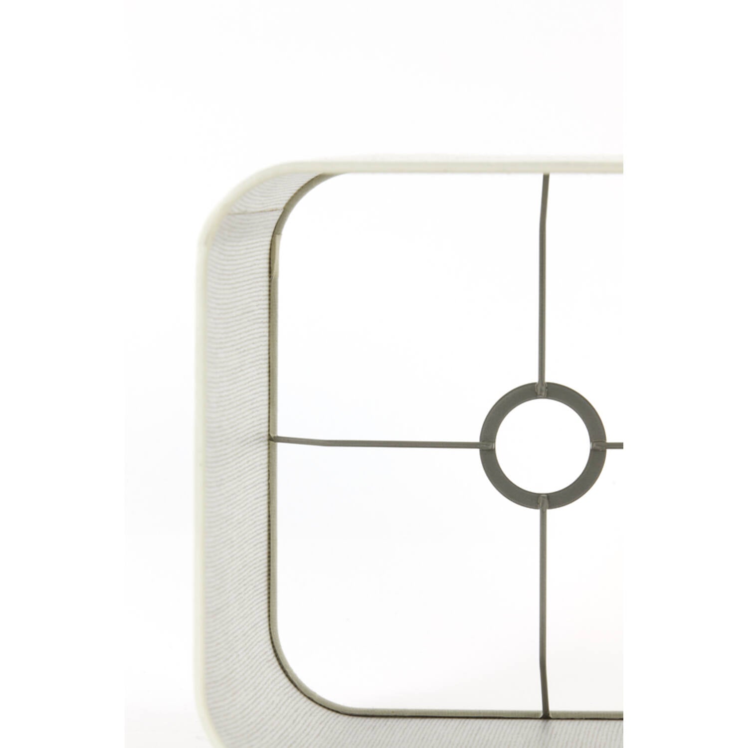 Breska Square Round High Shade- Pearl White