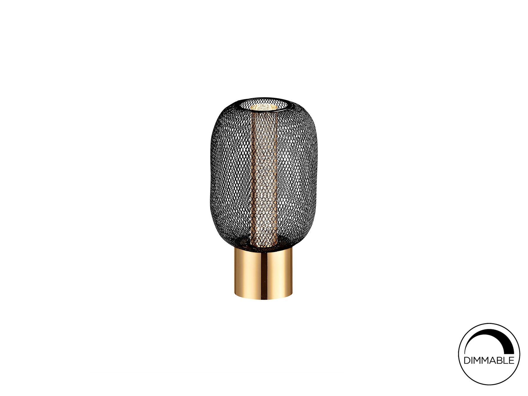 Micron Table Lamp- Gold/Black
