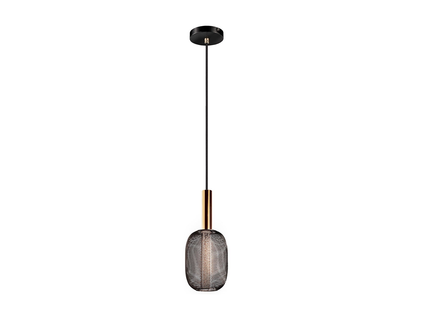 Micron Sinlge Pendant- Gold/Black