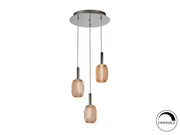 Micron Lamp 3L Chrome & Gold/Gold & Black Ip20 Integrated Led