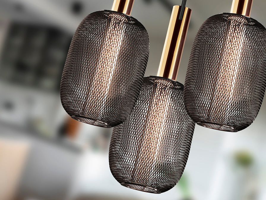 Micron Lamp 3L Chrome & Gold/Gold & Black Ip20 Integrated Led