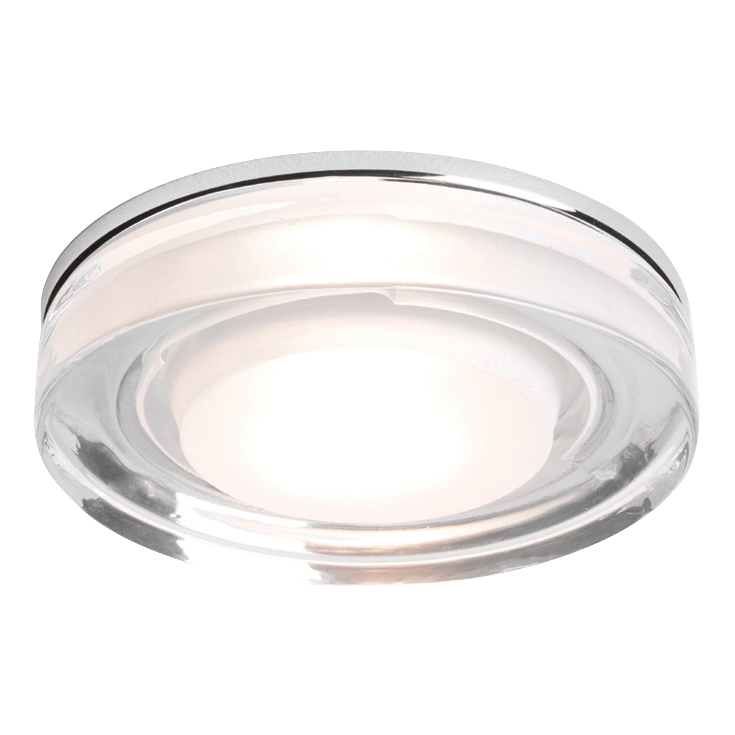 Vancouver Round Bathroom Recessed Ceiling Light  IP65 - Polished Chrome Finish