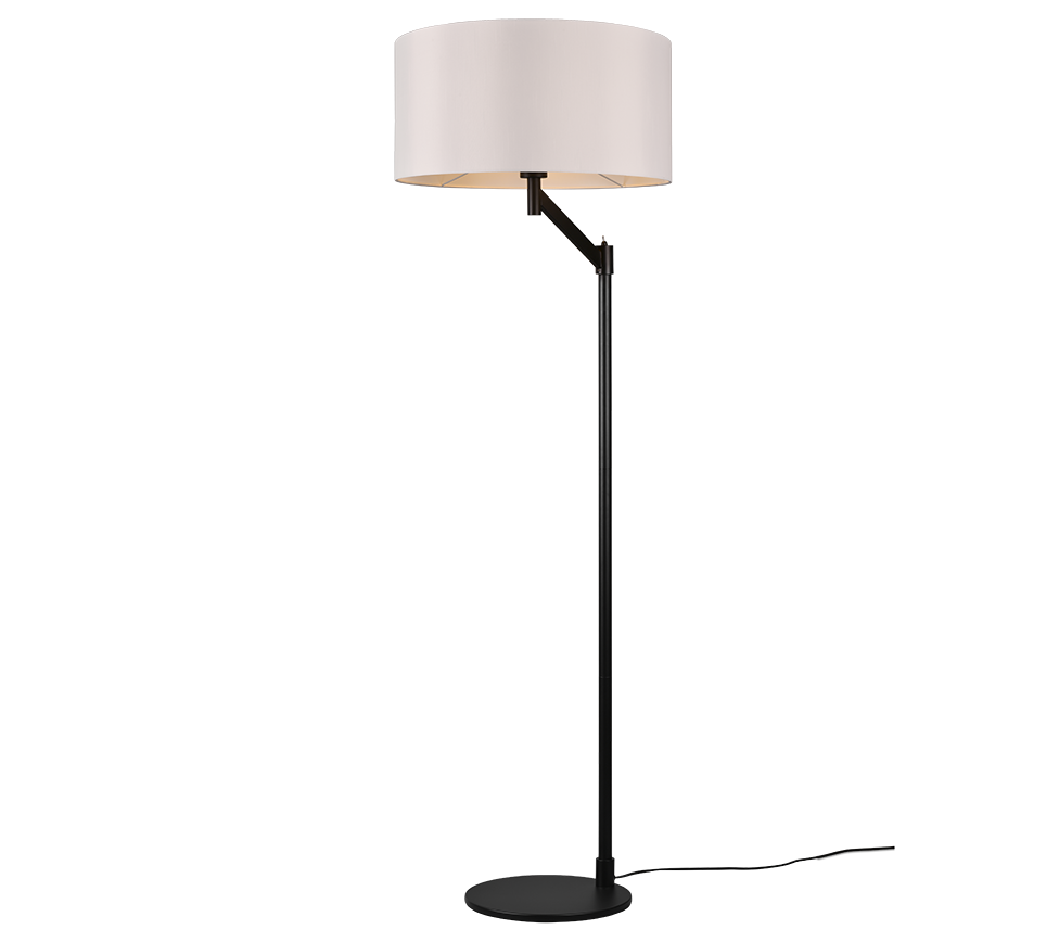 Cassio Classic Floor Lamp - Black/Brass