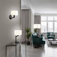 Cassio Classic Floor Lamp - Black/Brass