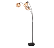Lumina Exposed Floor Lamp - Amber/Black