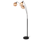 Lumina Exposed Floor Lamp - Amber/Black